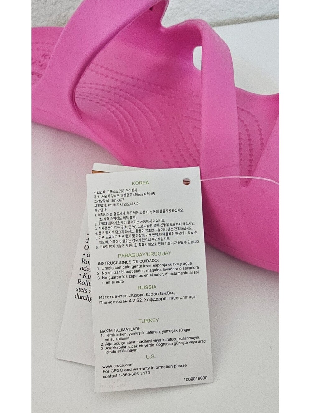 New Crocs Kadee II Sandals Women's Electric Pink Size 10 - Picture 3 of 12